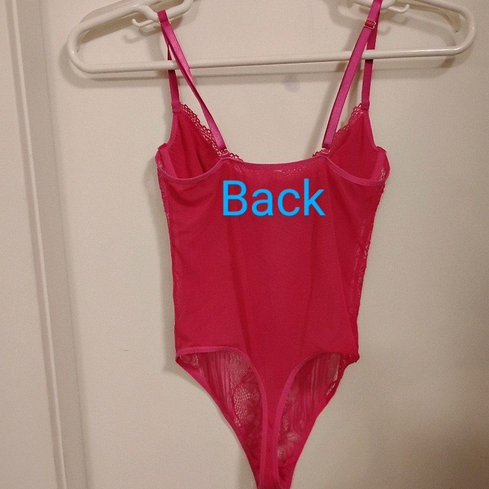 Victoria's Secret Bright pink bodysuit SZ small